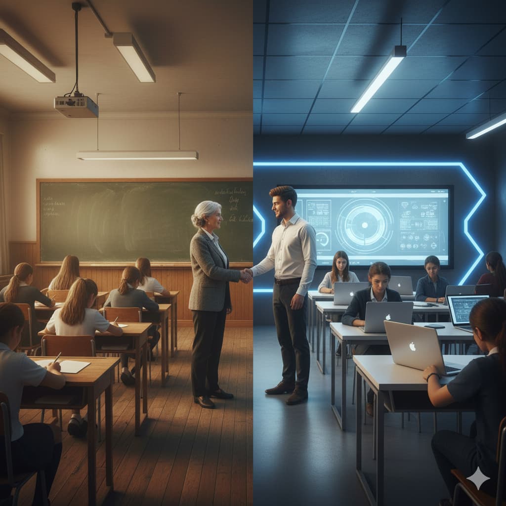 educacion tradicional vs educacion moderna