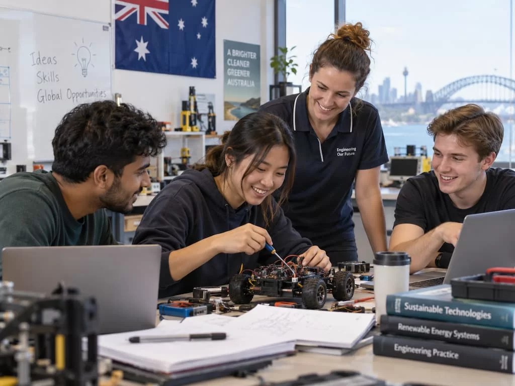 formación práctica después de estudiar con experiencia internacional en Australia