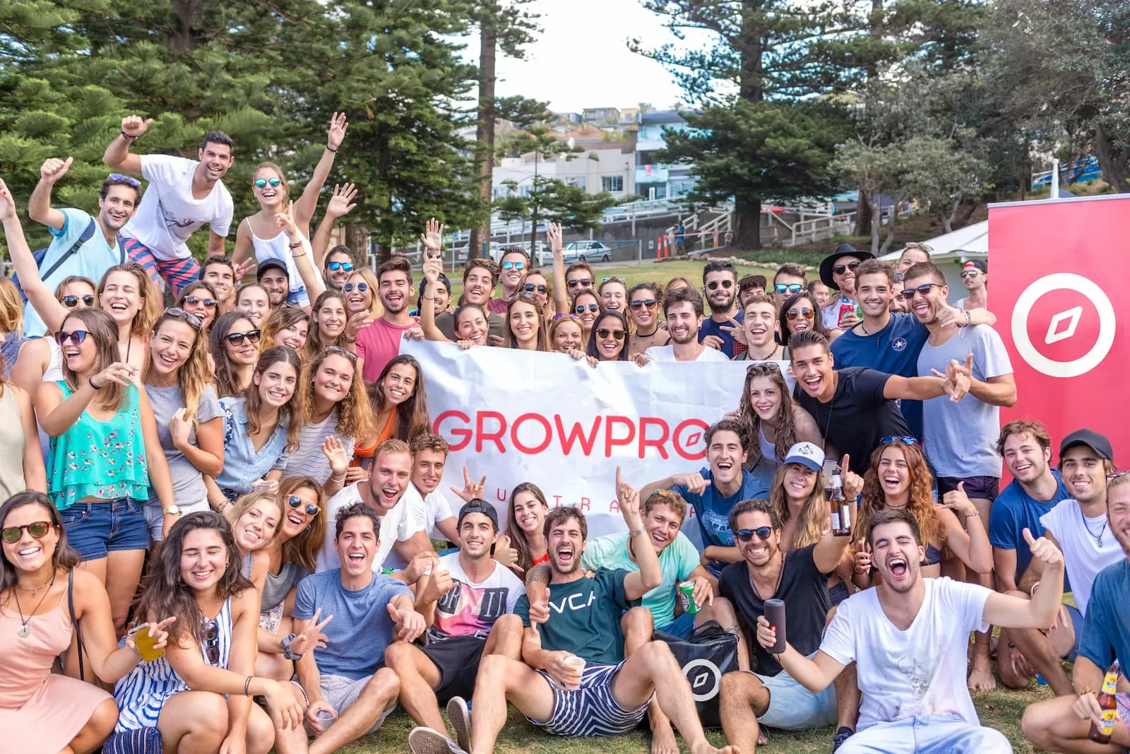 grupo de estudiantes en australia