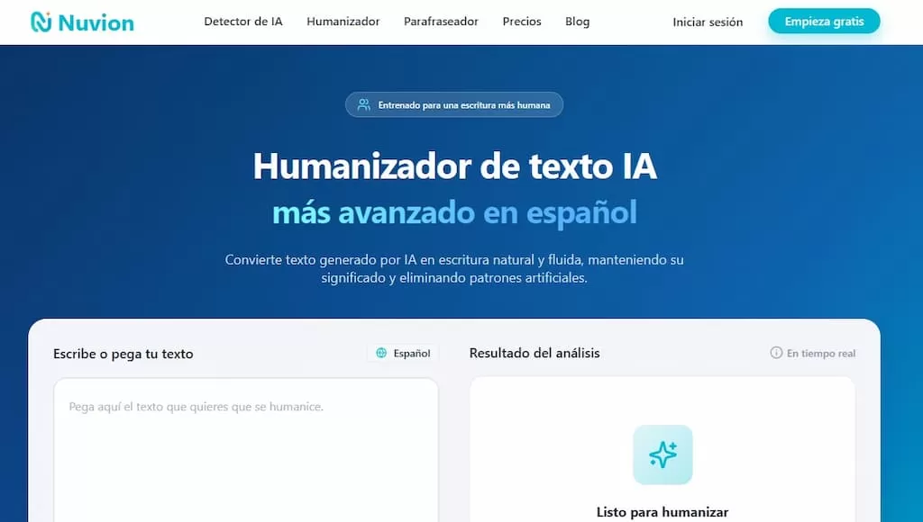 humanizador de texto ia nuvion