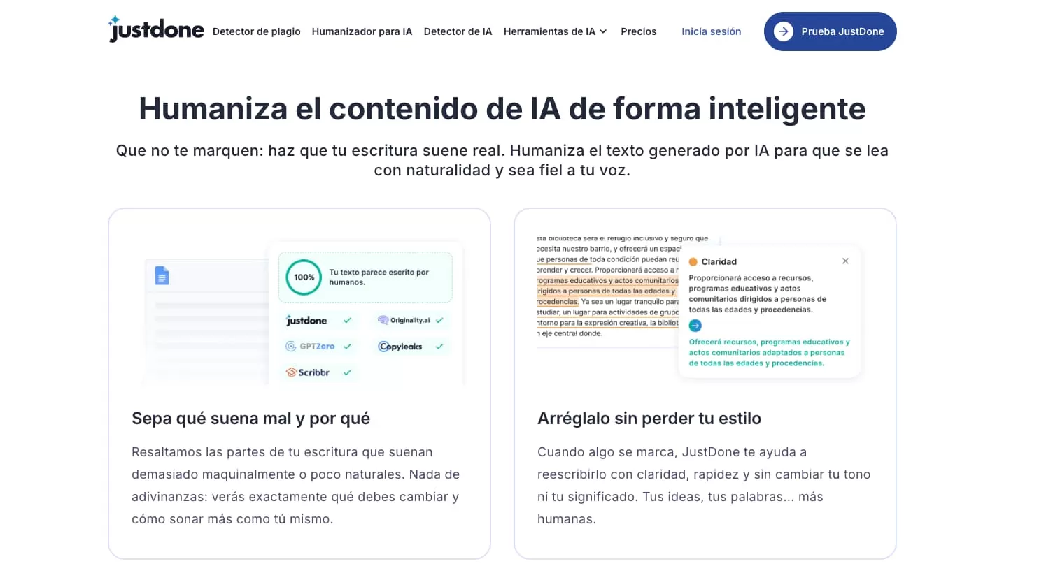 humaniza el contenido de ia