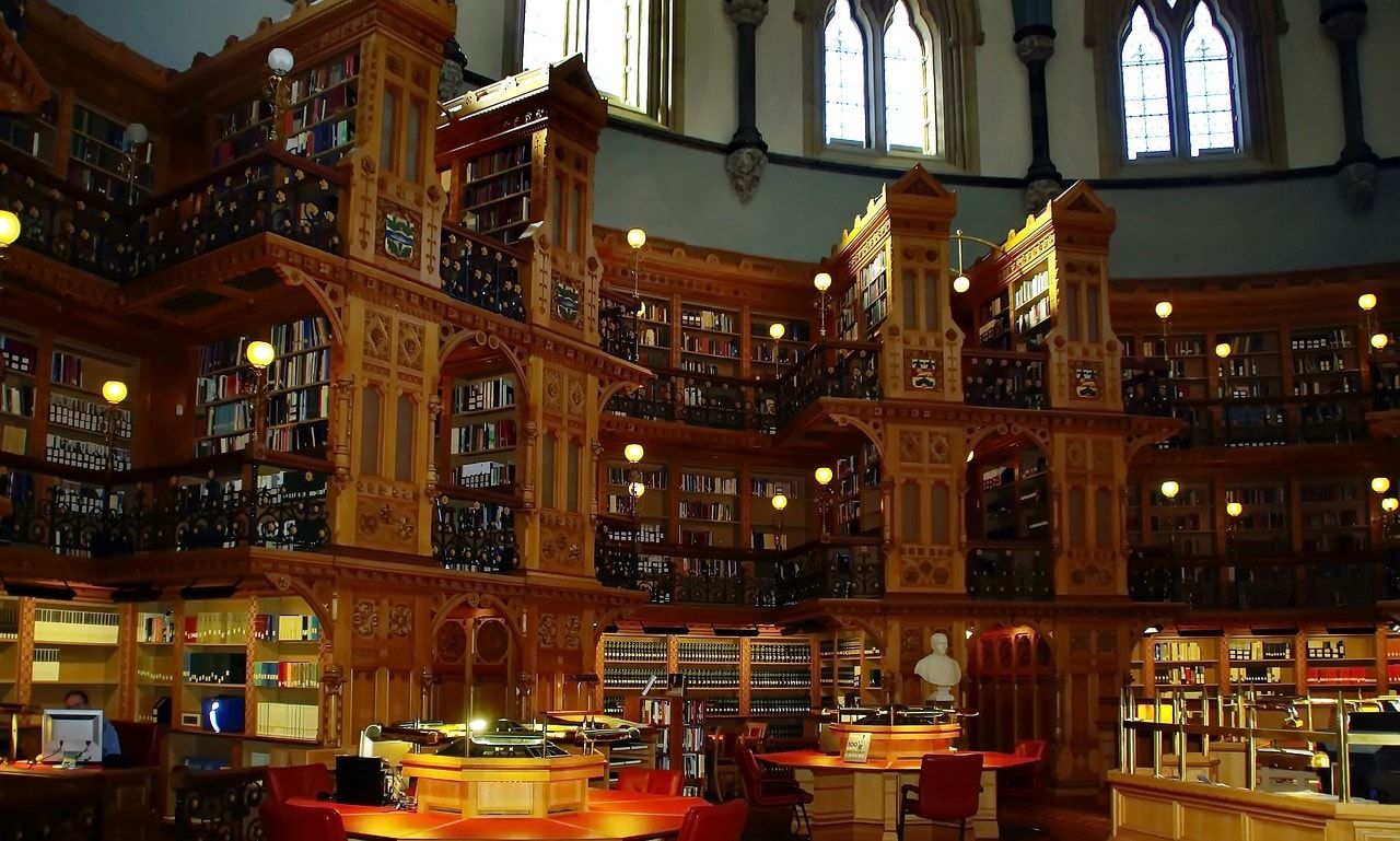 las mejores bibliotecas biblioteca de parlamento canada