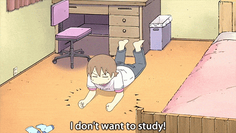 No me apetece estudiar