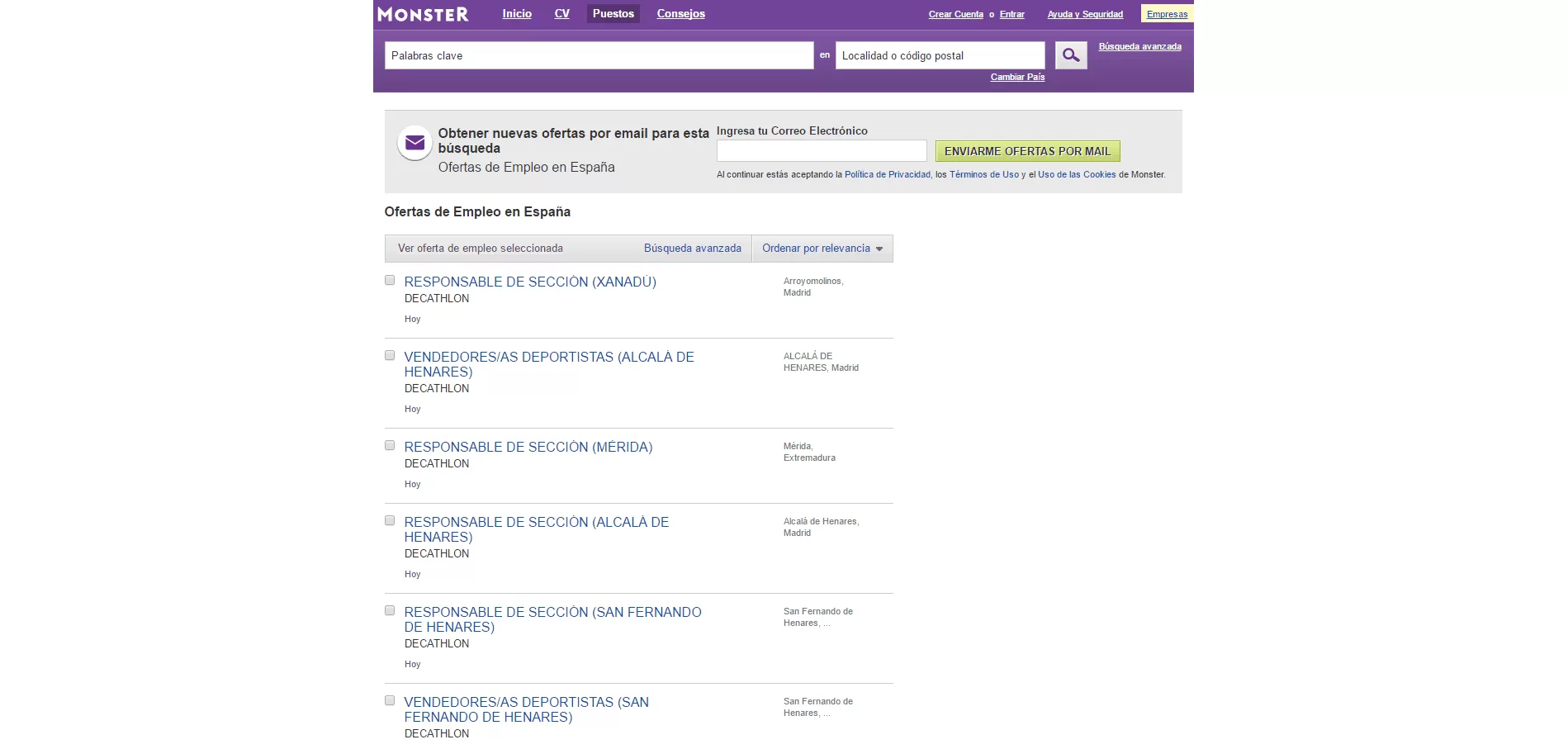 portal de empleo Monster