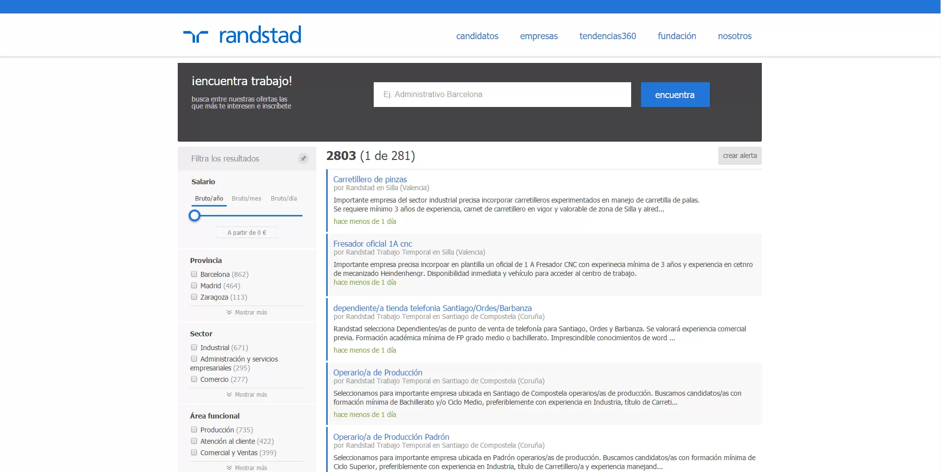 portal de empleo de la empresa de trabajo temporal randstad