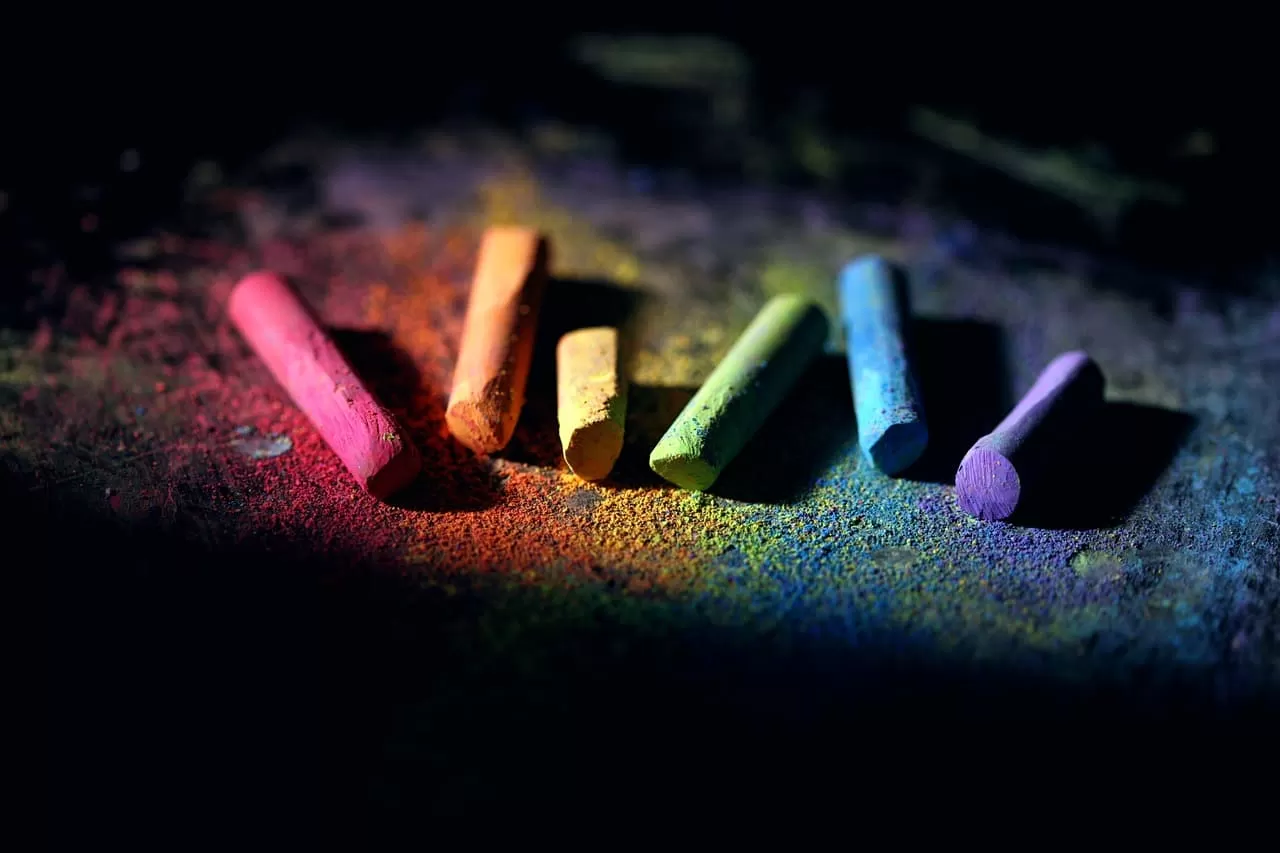 tizas de colores