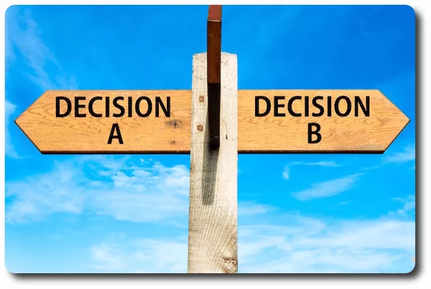 Toma tus propias decisiones en la vida.