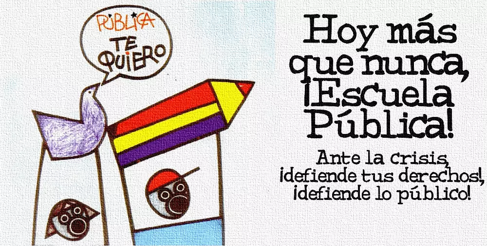 Educación Pública y laica, España.