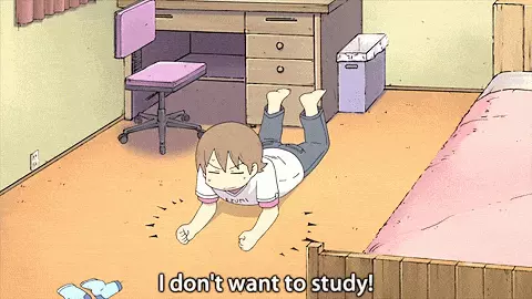 No me apetece estudiar