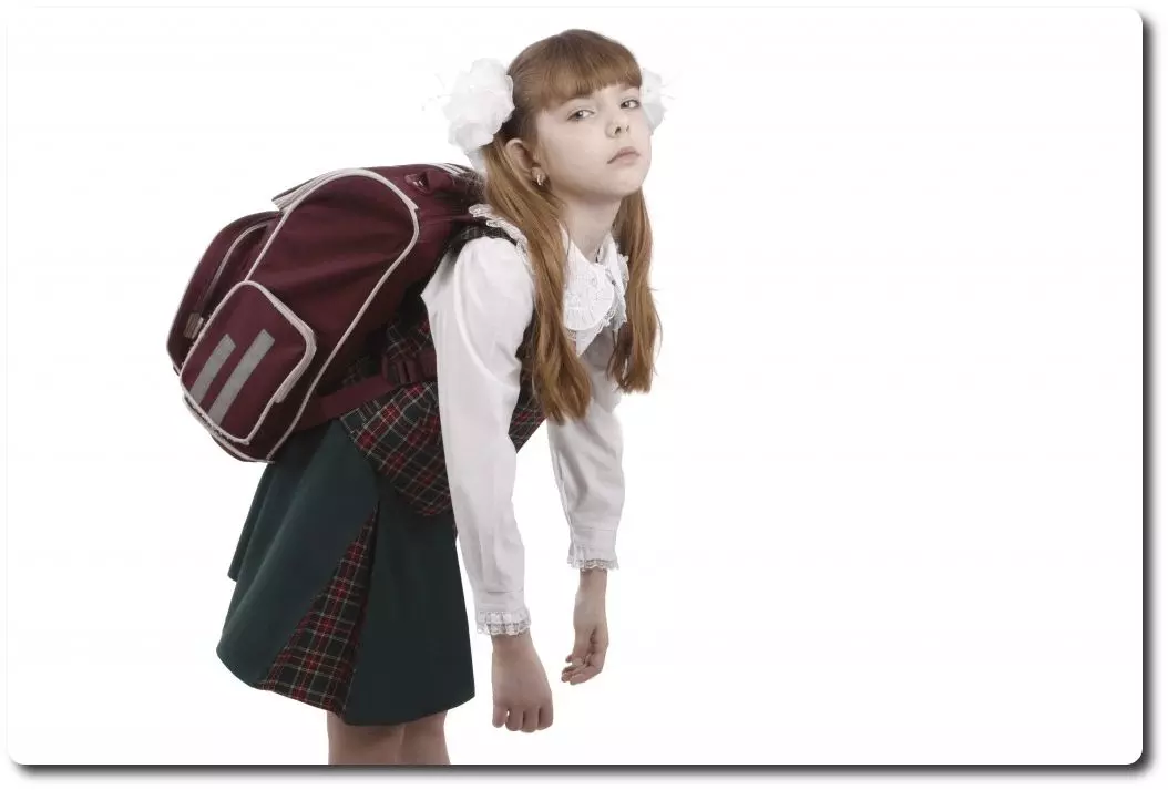 Qué llevan los estudiantes en sus pesadas mochilas